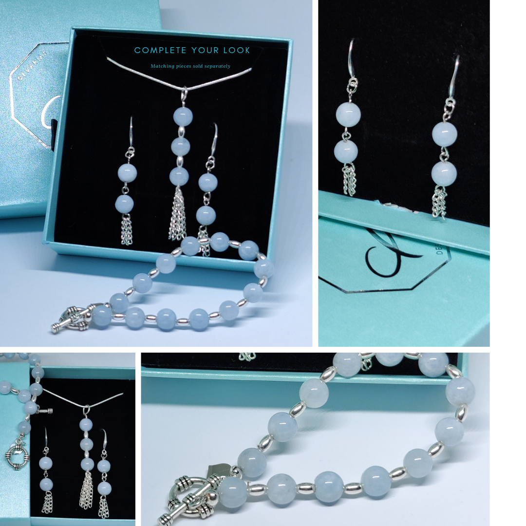Sterling Silver Aquamarine Bracelet