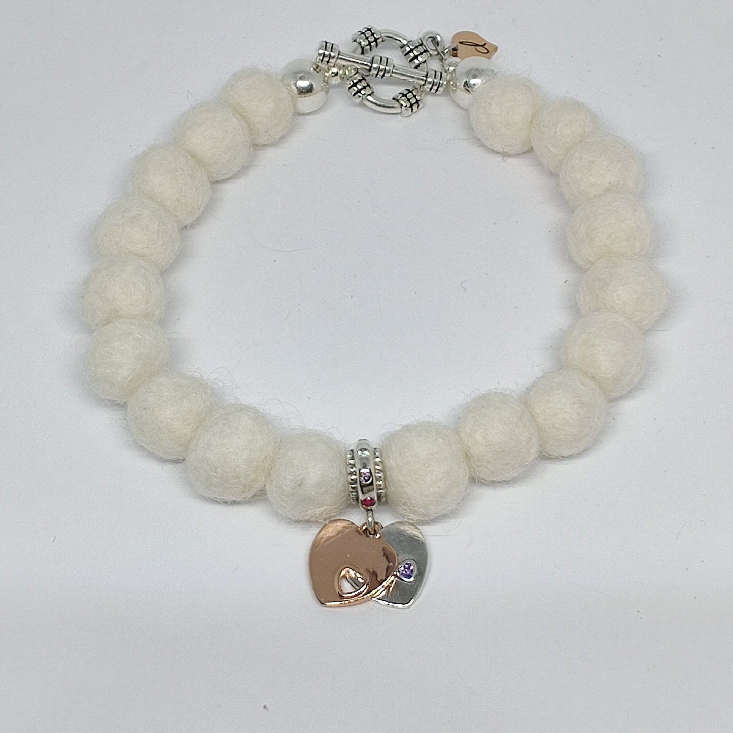 In my Heart Woollen Caviar Sterling Silver Bracelet