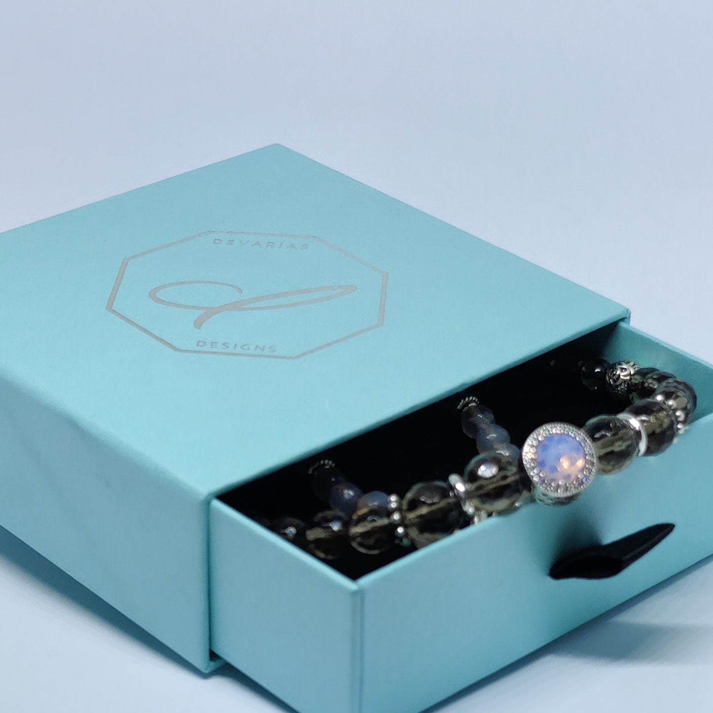 Smoky Quartz and Agate Necklace