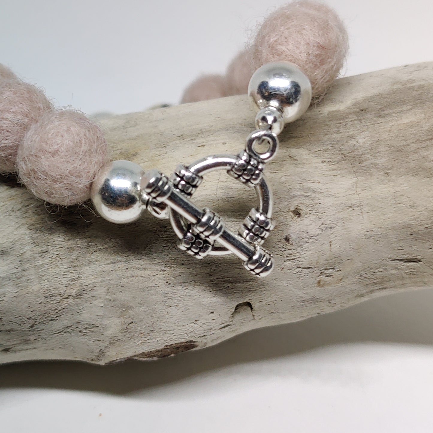 Champagne Woollen Caviar Gemstone Bracelet