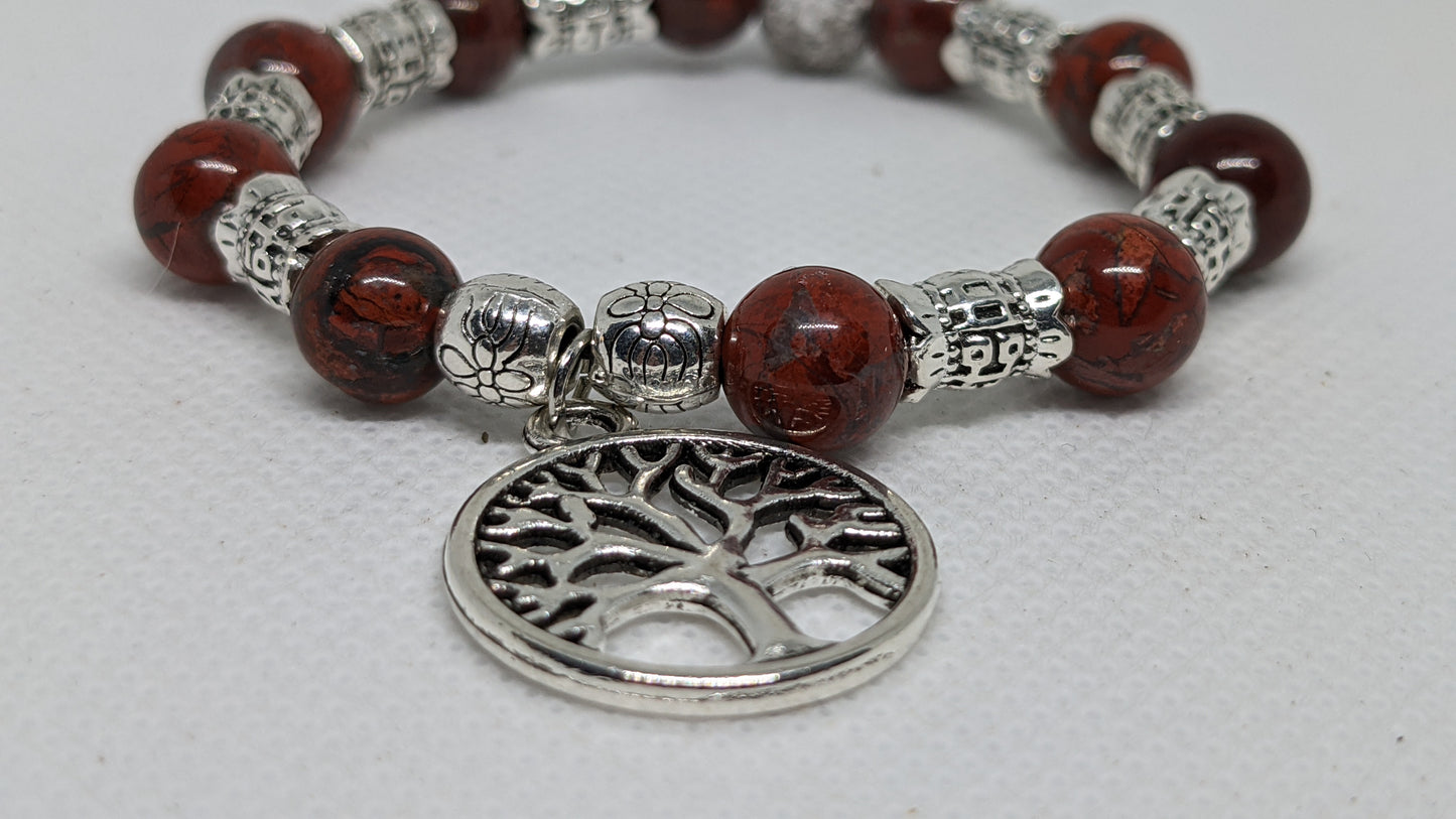 Poppy Jasper Gemstone Bracelet