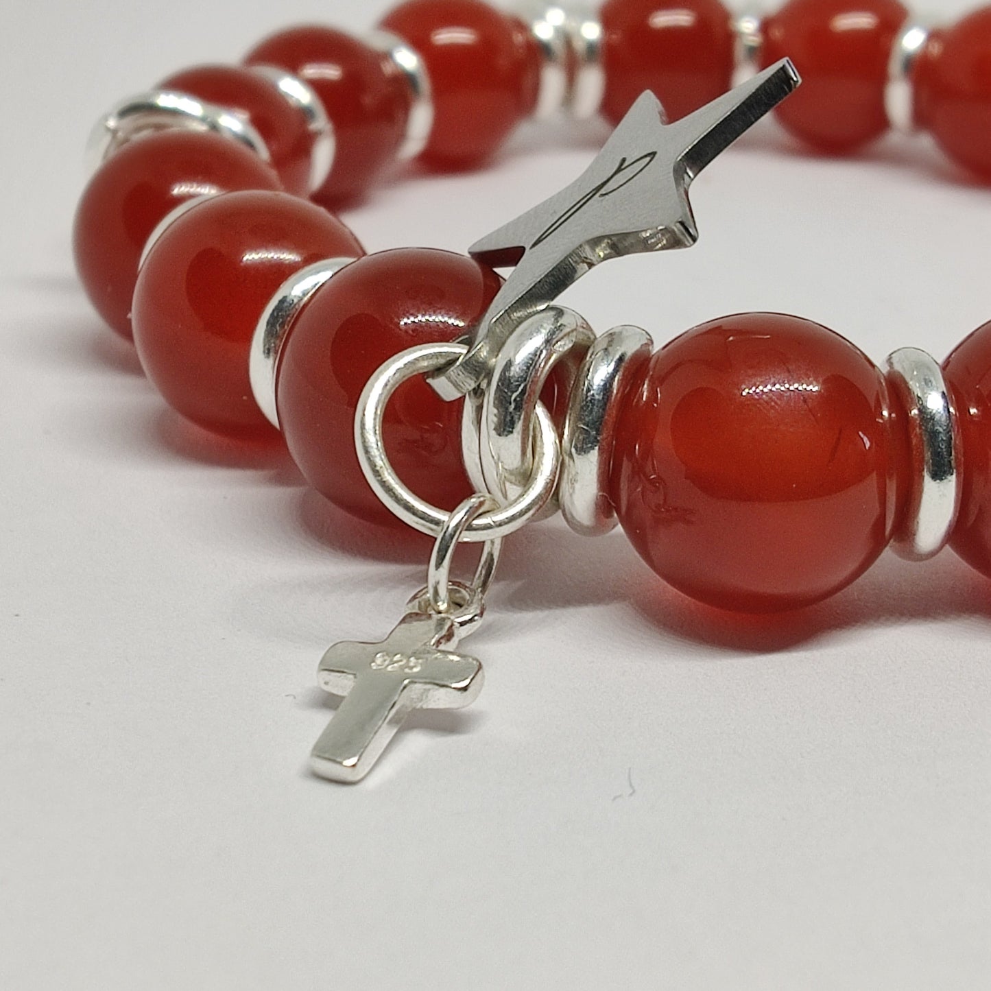 Red Agate Gemstone Bracelet