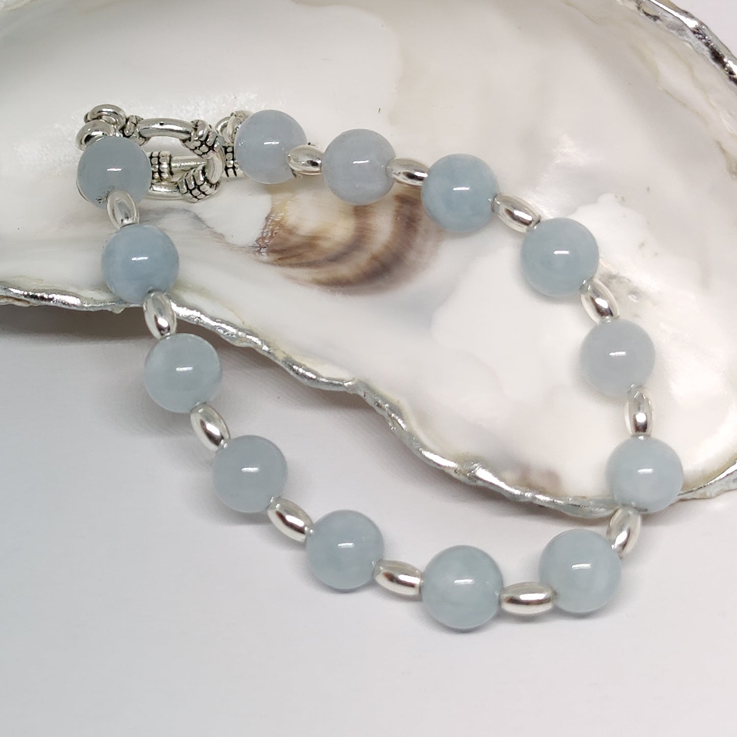 Sterling Silver Aquamarine Bracelet