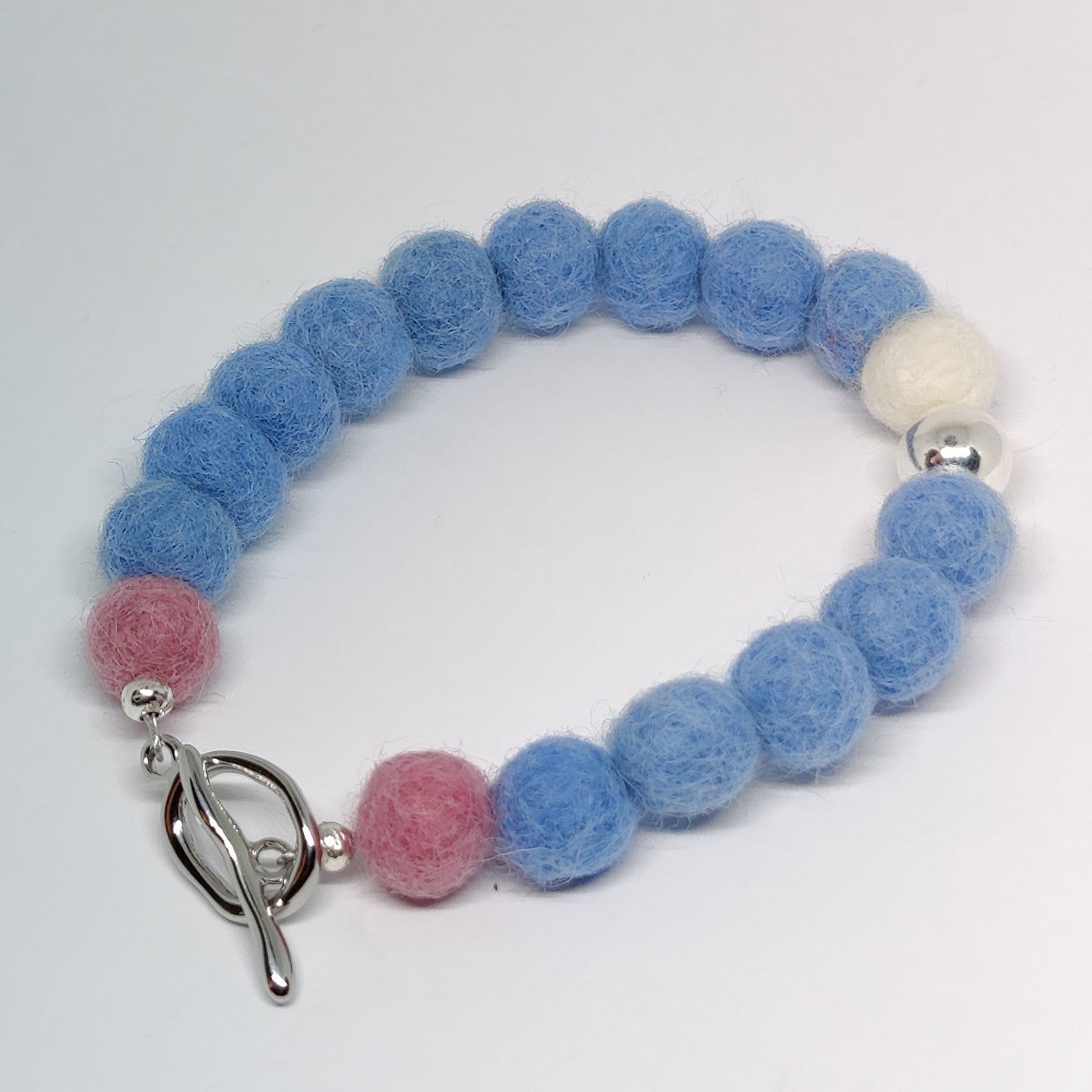 Woollen Caviar and Sterling Silver Bracelet
