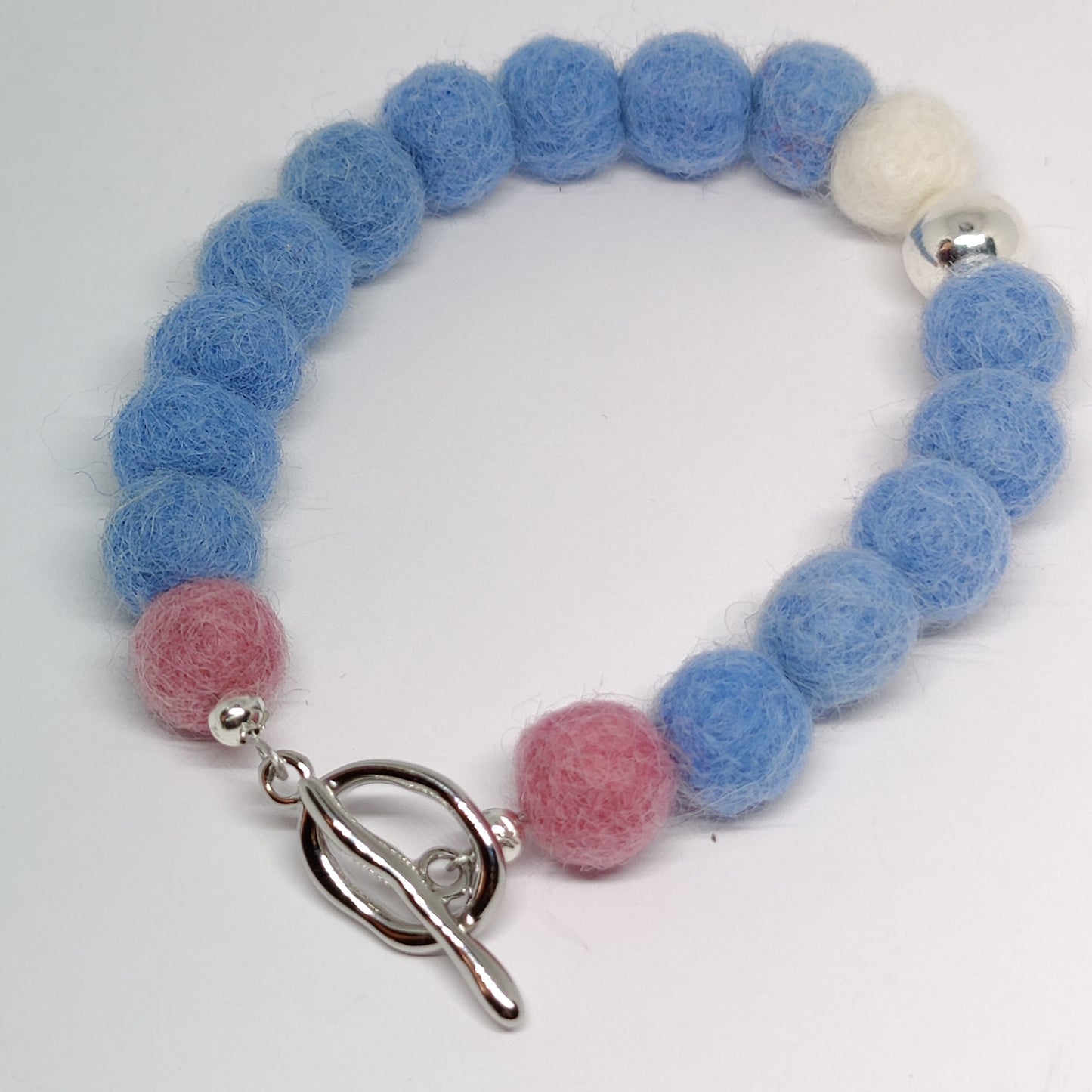 Woollen Caviar and Sterling Silver Bracelet