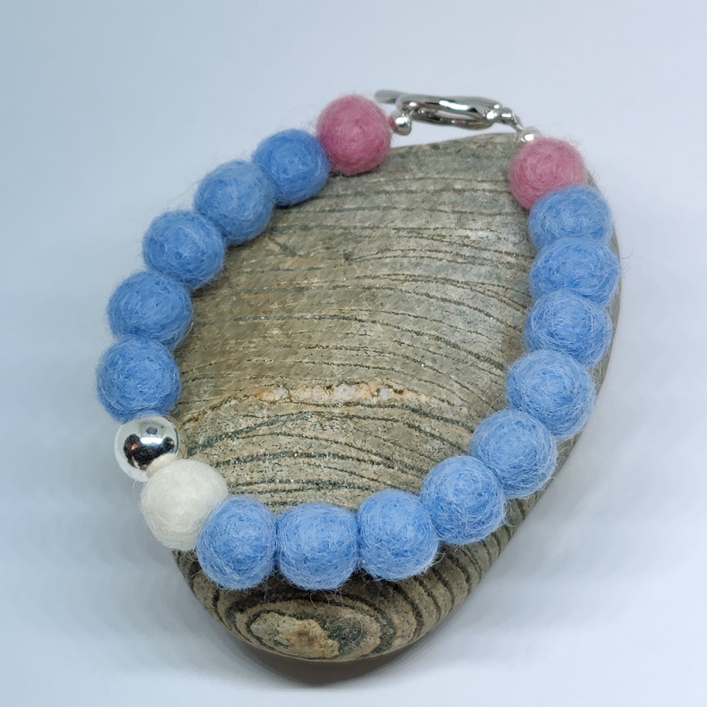 Woollen Caviar and Sterling Silver Bracelet