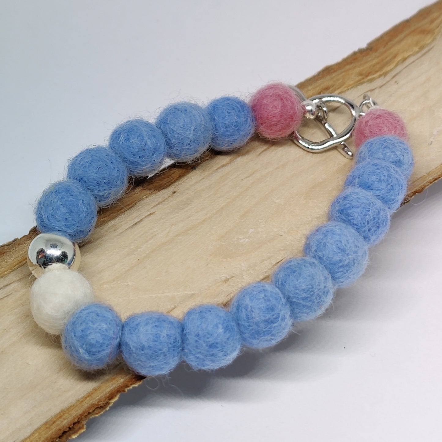 Woollen Caviar and Sterling Silver Bracelet