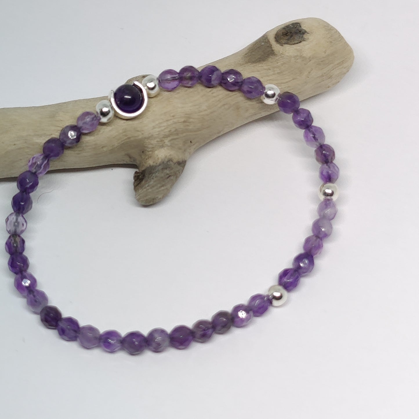 Amethyst and Sterling Silver Bracelet