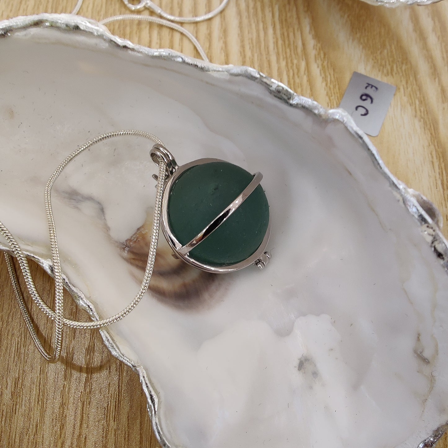 Magic of Sea - Rare Codd Marble Sea Glass Necklace