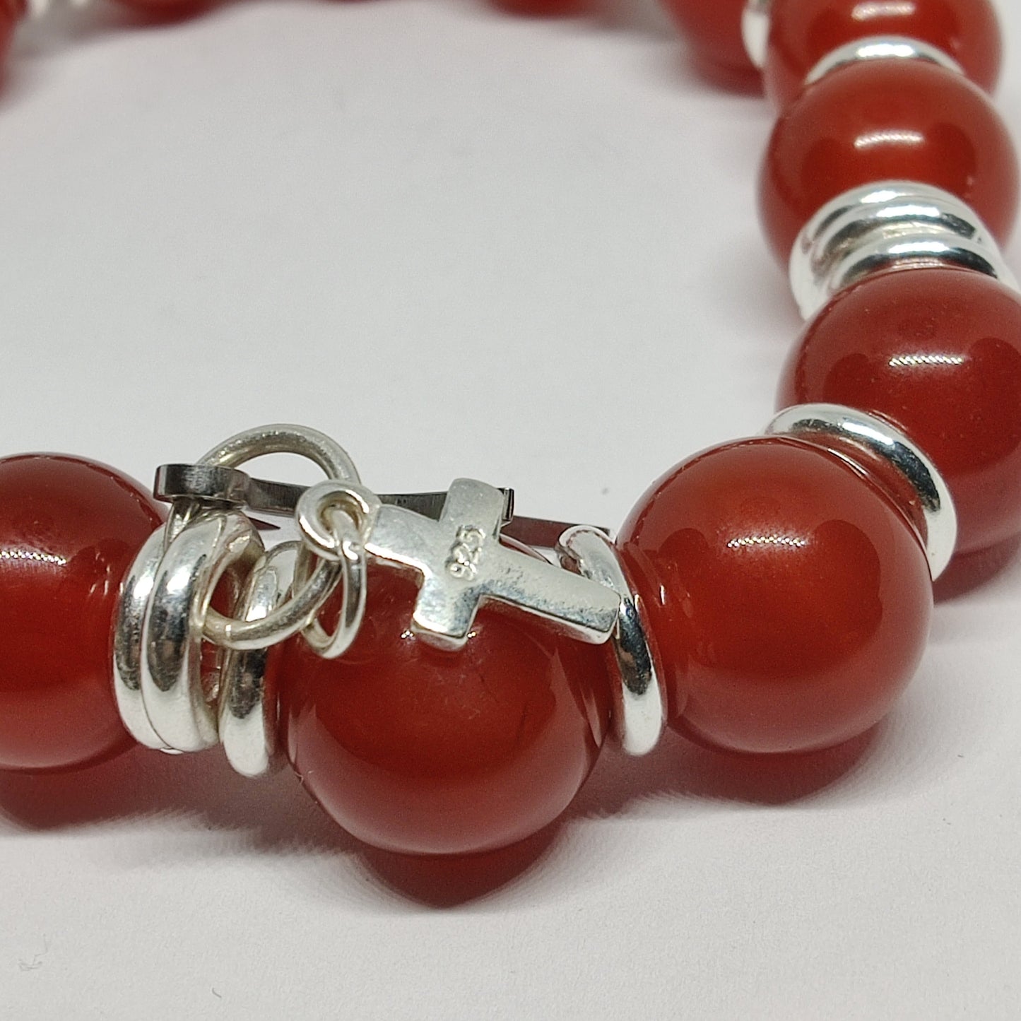 Red Agate Gemstone Bracelet