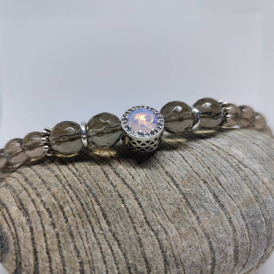 Smoky Quartz and Agate Necklace