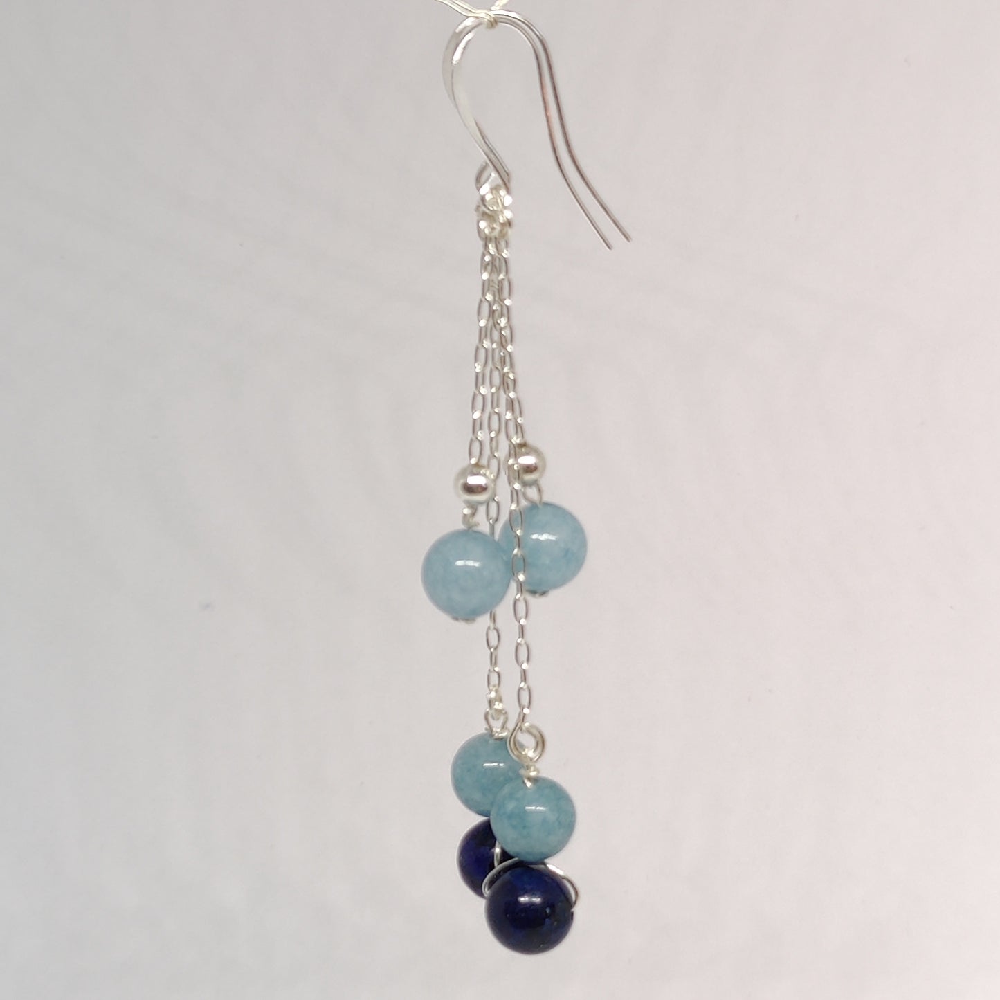 Lapis Lazuli and Aquamarine Earrings