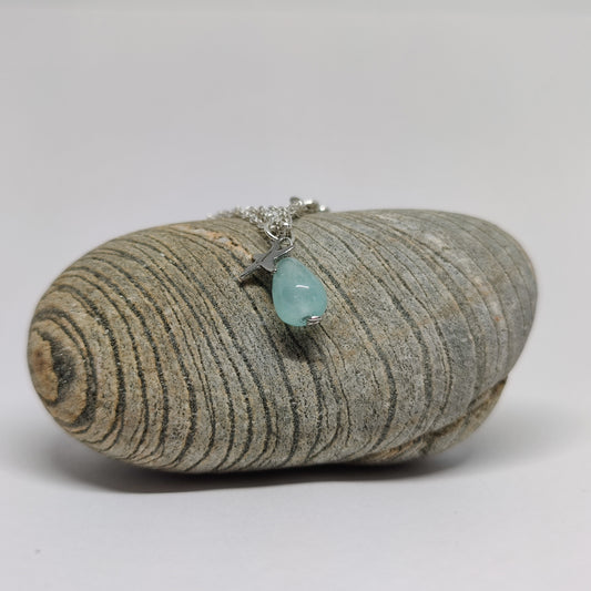 Water Drop Sterling Silver Amazonite Bracelet