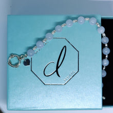 Load image into Gallery viewer, Sterling Silver Aquamarine Bracelet
