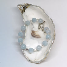 Load image into Gallery viewer, Sterling Silver Aquamarine Bracelet
