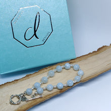 Load image into Gallery viewer, Sterling Silver Aquamarine Bracelet
