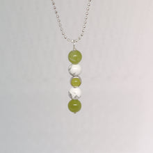 Load image into Gallery viewer, Agate and Howlite Sterling Silver Necklace
